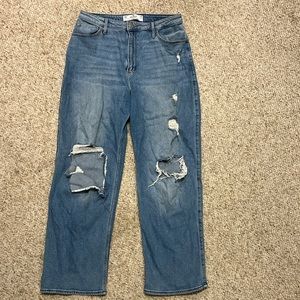 Women’s Hollister Curvy Ulta High Rise Dad Jeans Size 13R